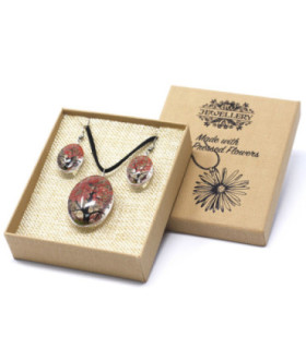 Unique Pressed Flowers Jewellery - Real Flowers in Glass