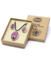 Pressed Flowers - Tree of Life set - Bright Pink