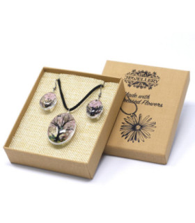 Unique Pressed Flowers Jewellery - Real Flowers in Glass