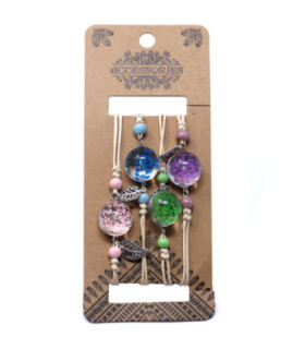 Bijoux uniques en fleurs pressées - De vraies fleurs en verre