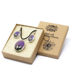 Unique Pressed Flowers Jewellery - Real Flowers in Glass