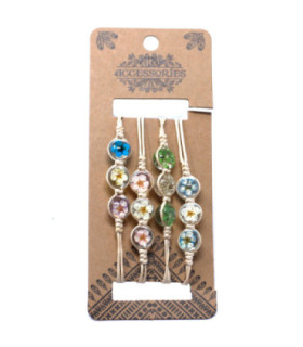 Bijoux uniques en fleurs pressées - De vraies fleurs en verre