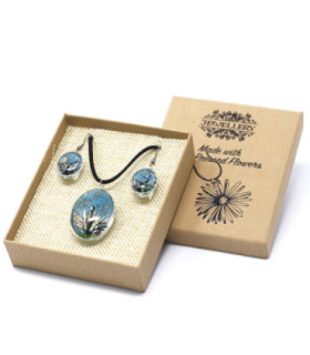 Unique Pressed Flowers Jewellery - Real Flowers in Glass