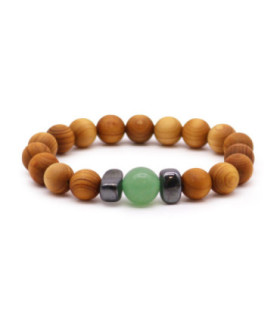 Cedarwood Sacral Chakra Bangle - Creativity & Confidence