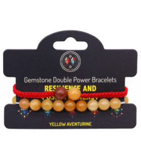 Bracelets en aventurine jaune - Résilience et optimisme