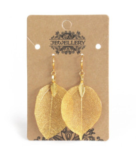 Bijoux uniques en vraies feuilles - Cadeaux de la nature faits à la main