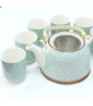 Herbal Teapot Set - Green Mosaic