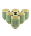 Tasses à thé - Mosaïque verte