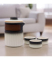Travel Ceramic Teapot Set - Three Friends - Travel Pack