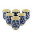 Herbal Tea Cups - Blue Daisy