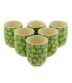 Herbal Tea Cups - Green Daisy