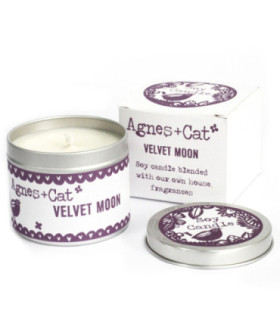200 ml de bougies en étain Velvet Moon : Respectueuses de l'environnement et végétaliennes
