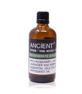 Huile de massage A2 - Infusion d'huile de pépins de raisin et d'huiles essentielles