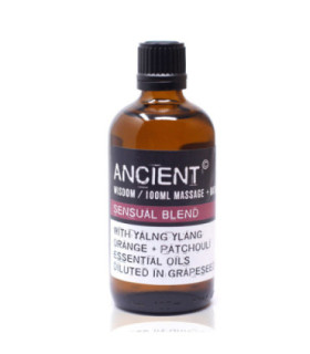 Sensual Massage Oil with Ylang Ylang, Orange and Patchouli Essential Oils