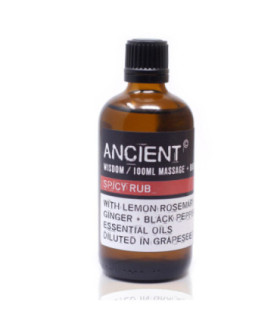 Huile de massage Premium Spicy Rub | Ancient Wisdom Quality