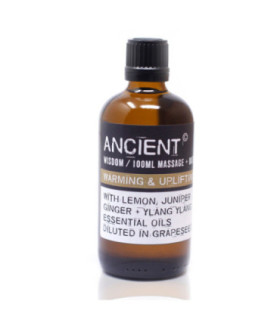 Huile de massage de qualité supérieure, chaude et stimulante - Ancient Wisdom Quality