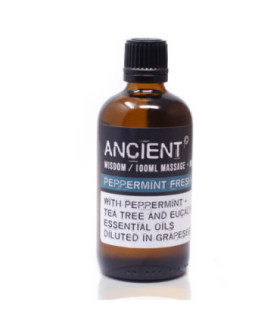 Premium Peppermint Fresh Massage Oil | Ancient Wisdom Quality