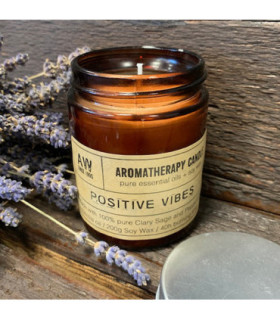 Bougie d'aromathérapie - Positive Vibes | Huiles essentielles pures et cire de soja