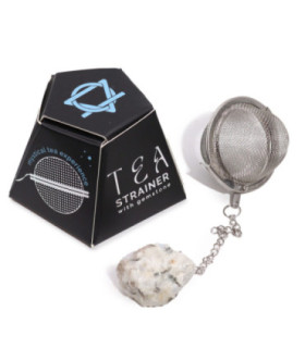 Exquisite Rainbow Moonstone Crystal Tea Strainer - Elegance & Functionality