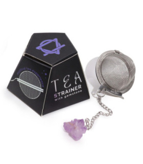 Exquisite Amethyst Crystal Tea Strainer - Elegance & Functionality