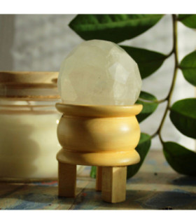 Quartz rocheux - Boule de guérison à facettes : le meilleur mélange minéral de la nature