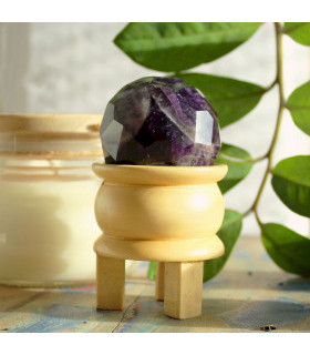 Amethyst - Gemstone Faceted Healing Ball : Mélange des meilleurs minéraux de la nature