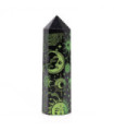 Black Obsidian Points (approx 60-70 gm 9cm) - Mystic Story - Forest Green