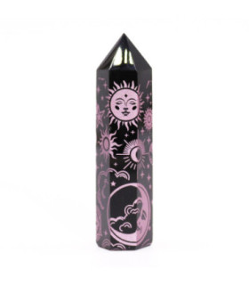 Pink Dreamscape Obsidian Obelisk: A Spiritual and Decorative Treasure