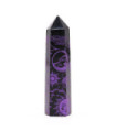 Black Obsidian Points (approx 60-70 gm 9cm) - Mystic Story - Deep Purple