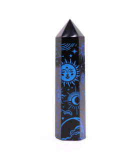 Blue Cosmic Obsidian Obelisk: Enhance Your Spiritual Practices